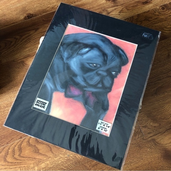 Matted pug drawing - Picture 1 of 1